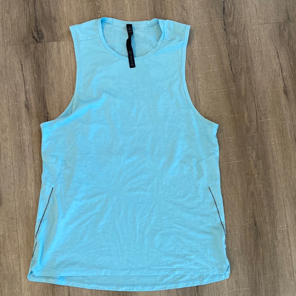 Blue lululemon men’s fast and free tank top